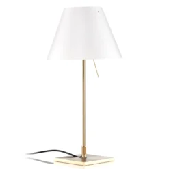 Luceplan Costanzina Tischlampe messing weiß