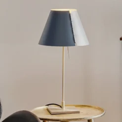 Luceplan Costanzina Tischleuchte alu, betongrau