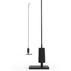 Luceplan LED-Wegelampe Flia, 120cm hoch, schwarz, Kunststoff