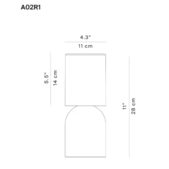 Luceplan Nui Mini Tischlampe mit Akku IP54, sand