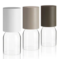 Luceplan Nui Mini Tischlampe mit Akku IP54, weiß