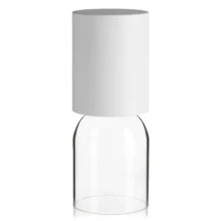Luceplan Nui Mini Tischlampe mit Akku IP54, weiß