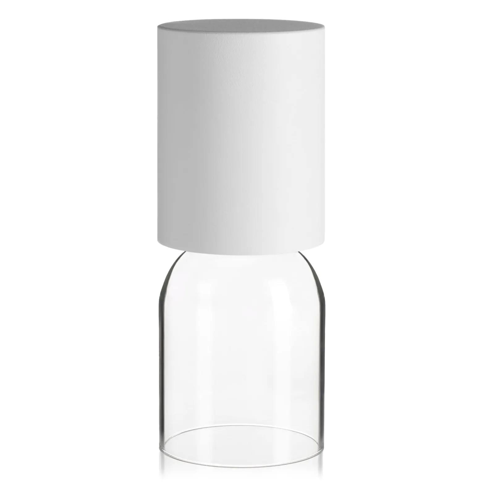 Luceplan Nui Mini Tischlampe mit Akku IP54, weiß