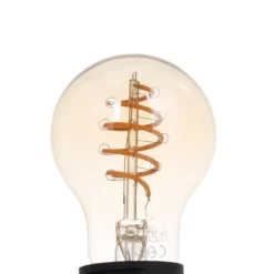 LUUMR LED-Leuchtmittel, E27 A60 4,9W, smart, klar, amber