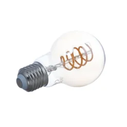LUUMR LED-Leuchtmittel, E27 A60 4,9W, smart, klar, amber