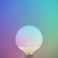 LUUMR Smart LED, E27, G125, 9W, RGB, Tuya, WLAN, matt, CCT