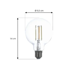LUUMR Smart LED E27 G95 7W ZigBee Tuya Hue 3er-Set
