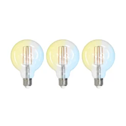 LUUMR Smart LED E27 G95 7W ZigBee Tuya Hue 3er-Set