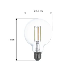 LUUMR Smart LED E27 G95 7W ZigBee Tuya Hue 2er-Set