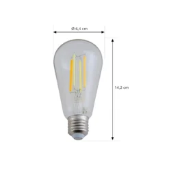 LUUMR Smart LED E27 ST64 7W klar ZigBee Hue Tuya