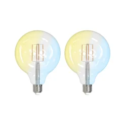 LUUMR Smart LED Filament 2er-Set E27 G125 7W klar Tuya