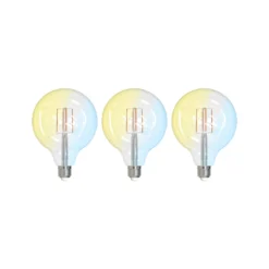 LUUMR Smart LED Filament 3er-Set E27 G125 7W klar Tuya
