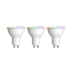 LUUMR Smart LED GU10 Plastik 4,7W RGBW CCT Tuya opal 3er-Set