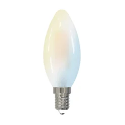 LUUMR Smart LED-Kerzenlampe E14 4,2 W matt CCT Tuya WLAN