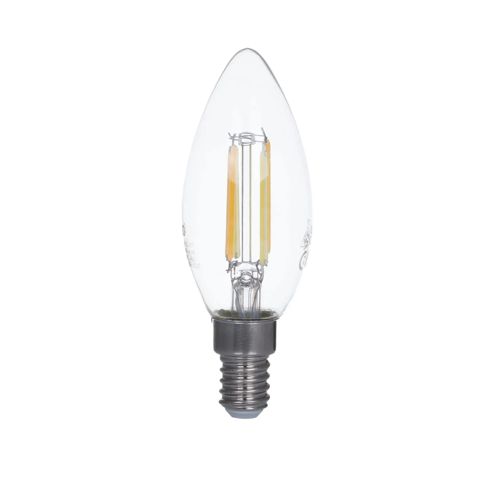 LUUMR Smart LED-Kerzenlampe klar E14 4,2W Tuya WLAN CCT