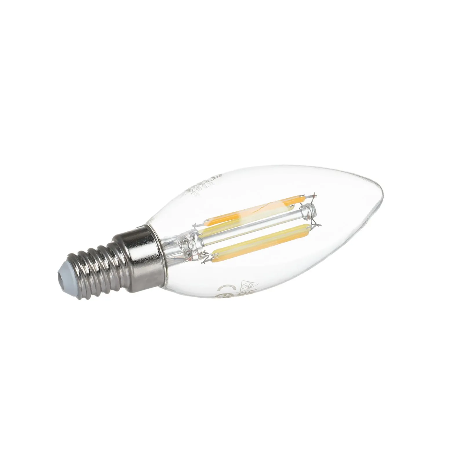 LUUMR Smart LED-Kerzenlampe klar E14 4,2W Tuya WLAN CCT