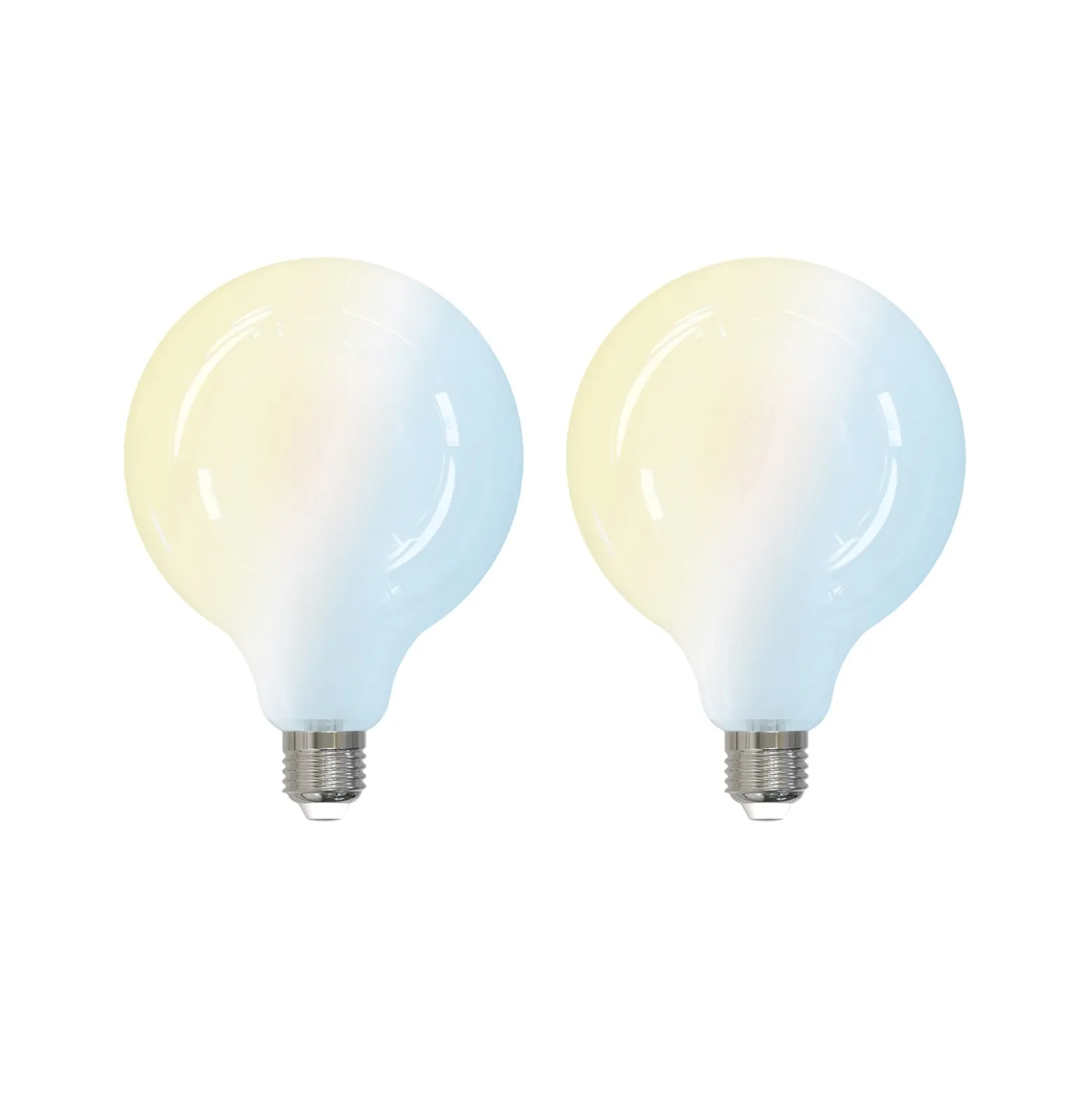 LUUMR Smart LED-Leuchtmittel 2er E27 G125 7W CCT matt Tuya
