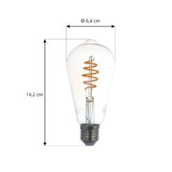 LUUMR Smart LED-Leuchtmittel E27 ST64 4,9W klar ZigBee Hue