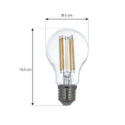 LUUMR Smart LED-Leuchtmittel klar E27 A60 7W Tuya WLAN CCT