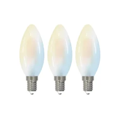 LUUMR Smart LED-Tropfenlampe 3er-Set E14 4,2W CCT klar Tuya