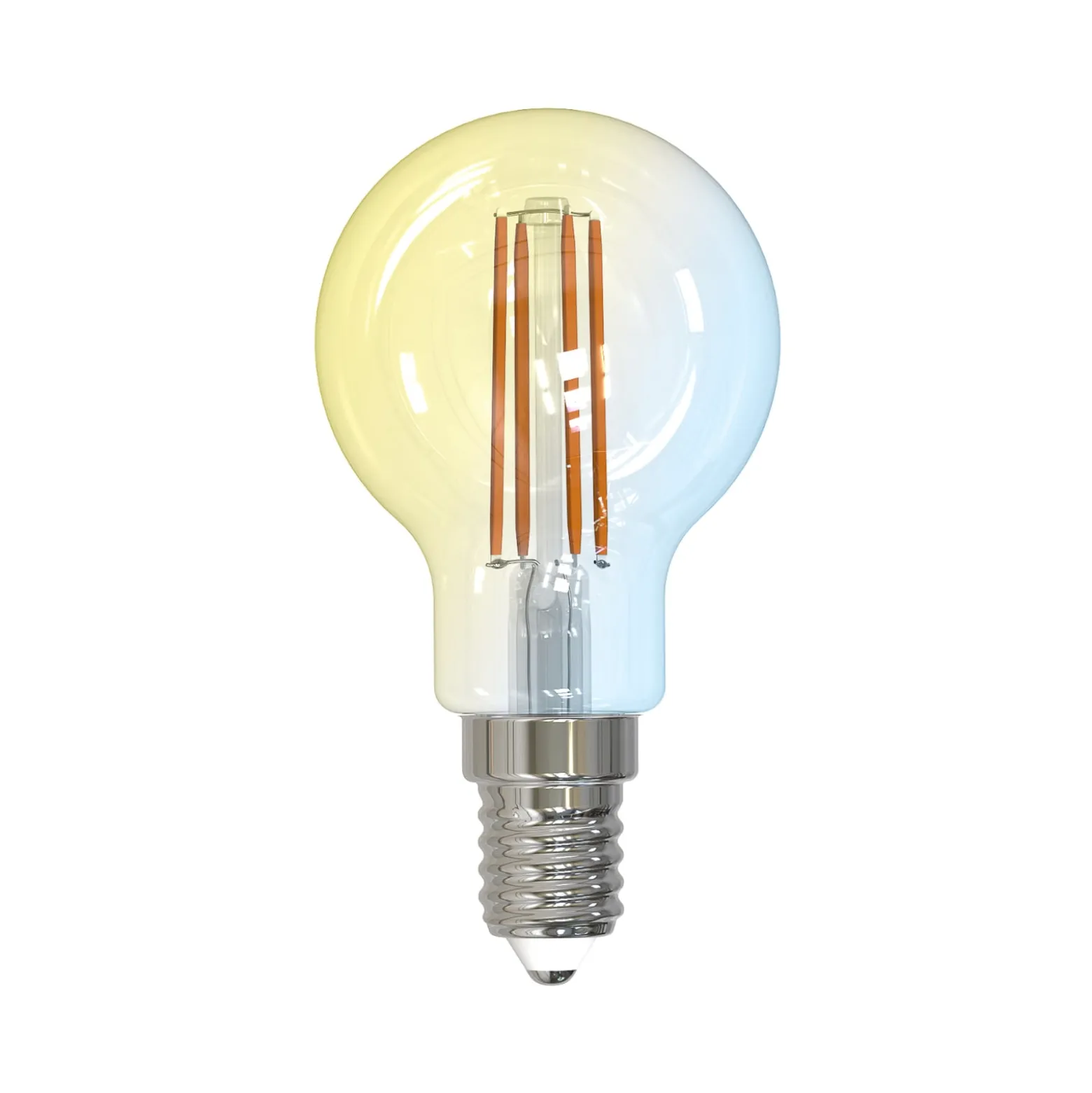 LUUMR Smart LED-Tropfenlampe 3er-Set E14 4,2W CCT klar Tuya