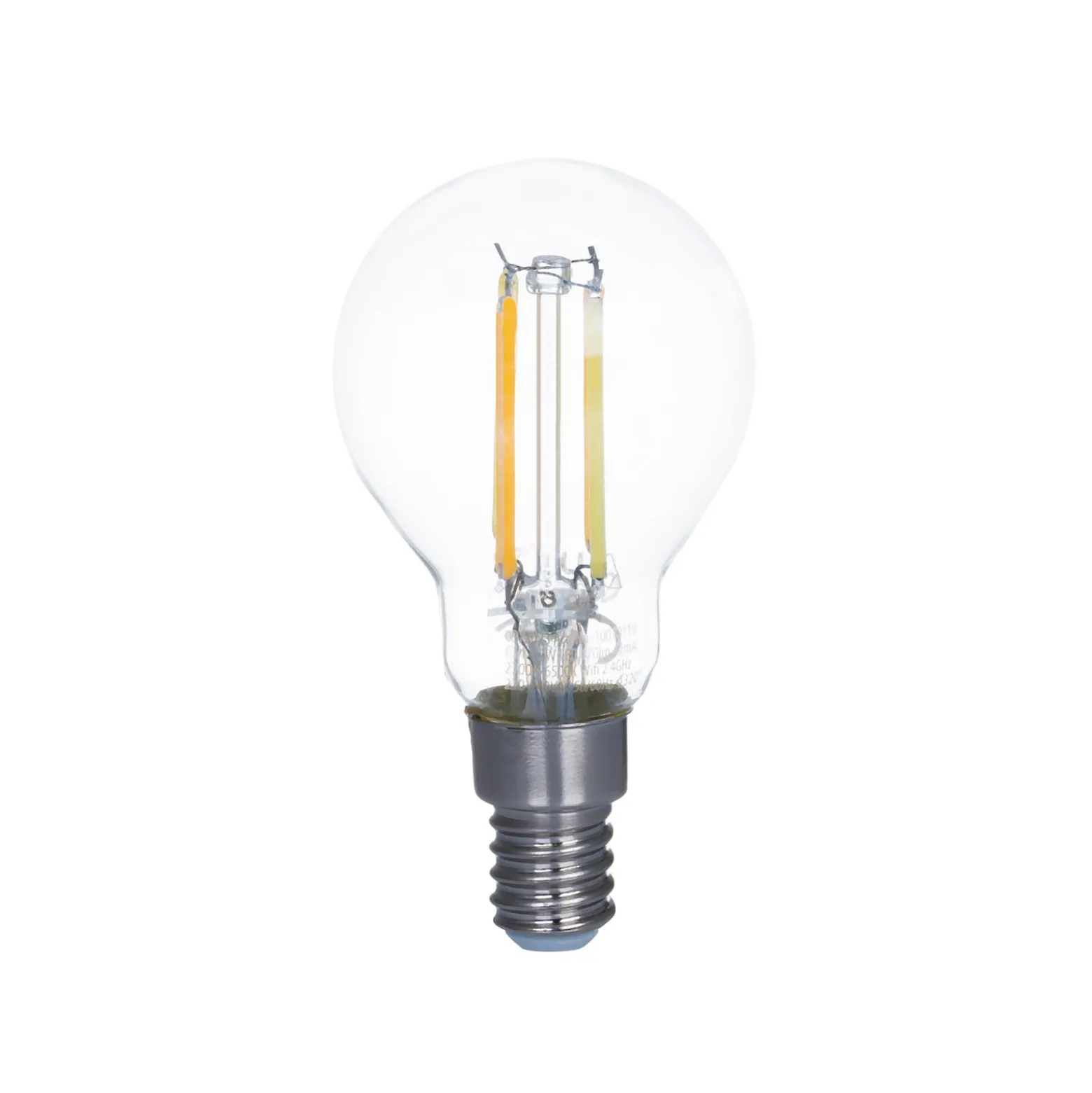 LUUMR Smart LED-Tropfenlampe klar E14 4,2W Tuya WLAN CCT