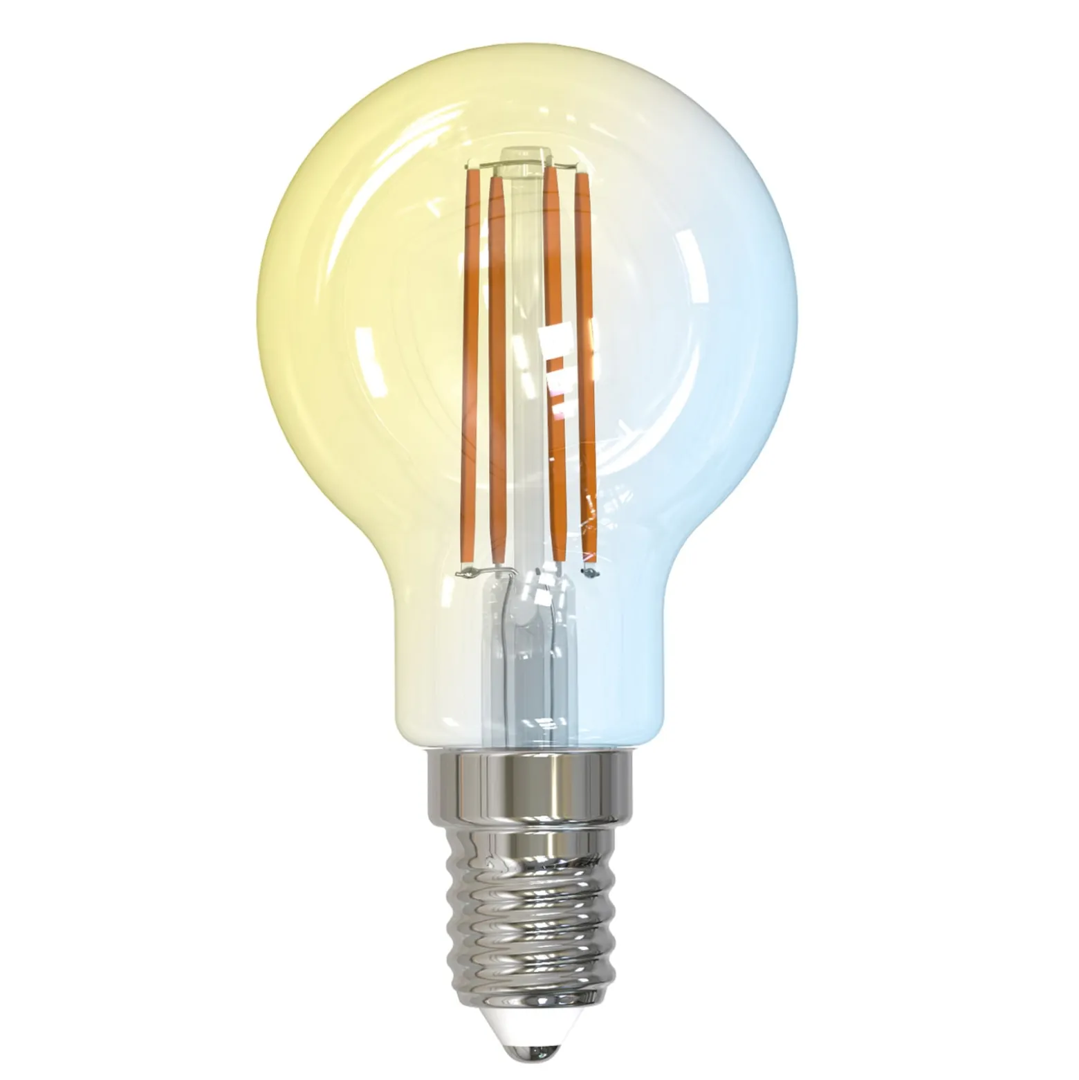 LUUMR Smart LED-Tropfenlampe klar E14 4,2W Tuya WLAN CCT