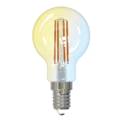 LUUMR Smart LED-Tropfenlampe klar E14 4,2W Tuya WLAN CCT
