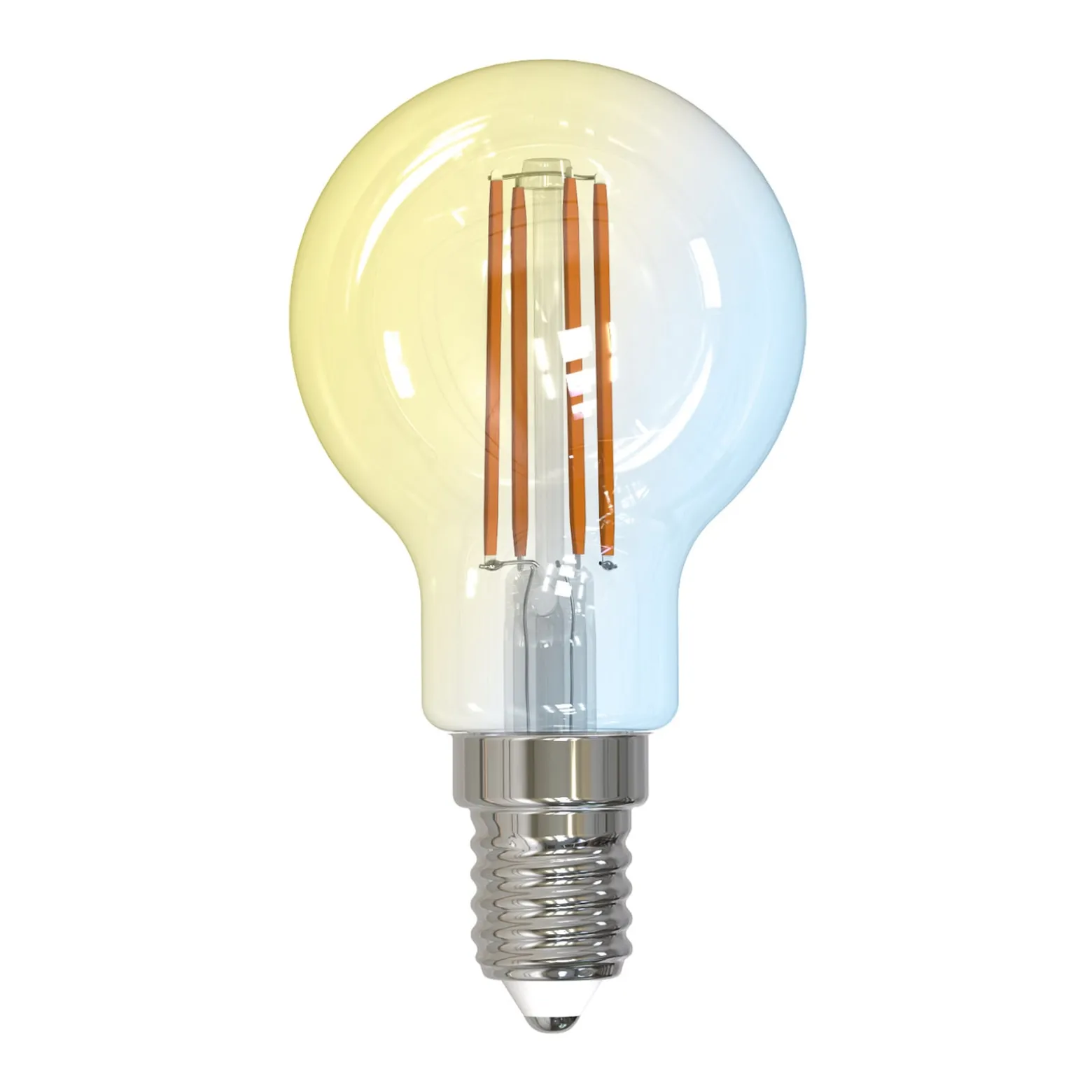 LUUMR Smart LED-Tropfenlampe klar E14 4,2W Tuya WLAN CCT