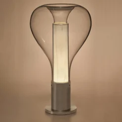 LZF Eris LED-Tischlampe Glas aluminium/elfenbein