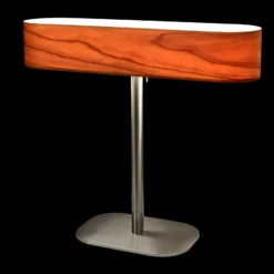 LZF I-Club LED-Tischleuchte, Dimmer, kirschbaum