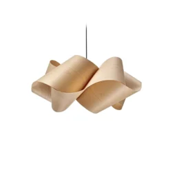LZF Swirl Hängeleuchte, buche natur, Ø 75 cm, Holzfurnier