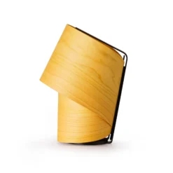 LZF Tischlampe Tiny, gelb, Höhe 22 cm, Holzfurnier