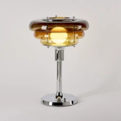 MARKET SET Tischleuchte Sunset, bernstein, Glas, E27