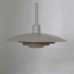 Markslöjd Hängeleuchte Piny, beige, Ø 35 cm, Metall, E27