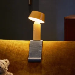 MARSET Bicoca LED-Akku-Tischleuchte gelb