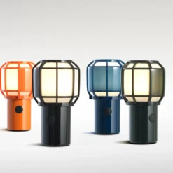 MARSET Chispa LED-Akku-Terrassenlampe IP44 orange