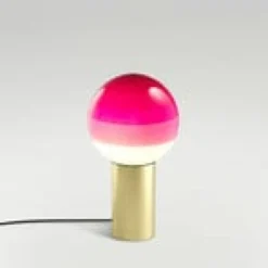 MARSET Dipping Light S Tischlampe rosa/messing
