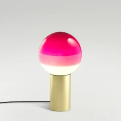 MARSET Dipping Light S Tischlampe rosa/messing
