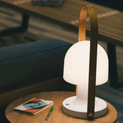 MARSET FollowMePlus Akku-Tischlampe Höhe 44cm weiß