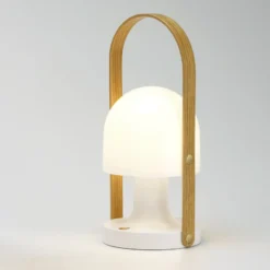 MARSET FollowMePlus Akku-Tischlampe Höhe 44cm weiß