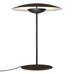 MARSET Ginger M LED-Tischleuchte Ø42cm wenge/weiß
