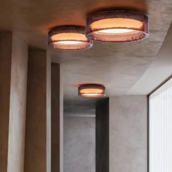 MARSET LED-Deckenlampe Ringo, Ø 70 cm, rosé Kunststoff, CCT