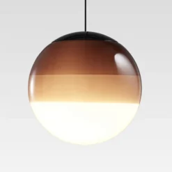 MARSET LED-Hängelampe Dipping Light, Ø 13 cm, braun