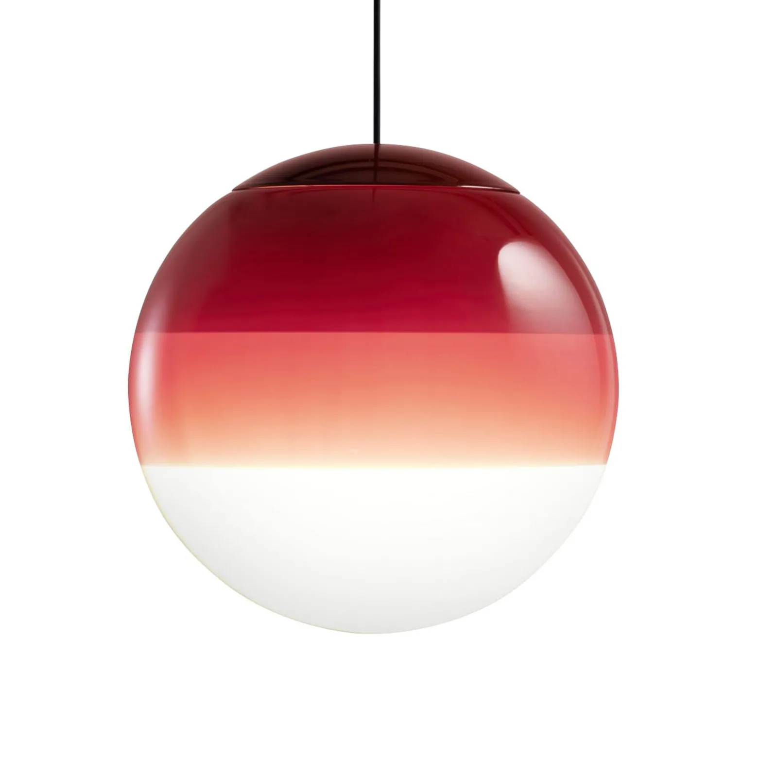 MARSET LED-Hängelampe Dipping Light, Ø 13 cm, burgunderrot