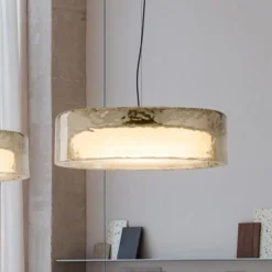 MARSET LED-Hängelampe Ringo, Ø 70 cm, rauchgrau, Kunststoff
