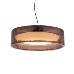 MARSET LED-Hängelampe Ringo, Ø 70 cm, rosé, TRIAC Kunststoff