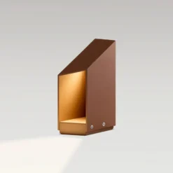 MARSET LED-Sockellampe Domus Höhe 26 cm, rostbraun Aluminium
