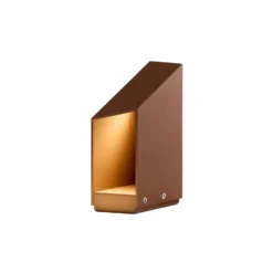 MARSET LED-Sockellampe Domus Höhe 26 cm, rostbraun Aluminium