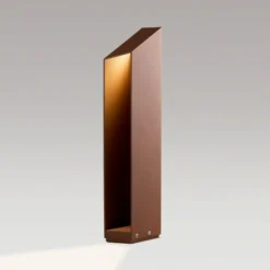MARSET LED-Sockellampe Domus Höhe 55 cm rostfarben Aluminium